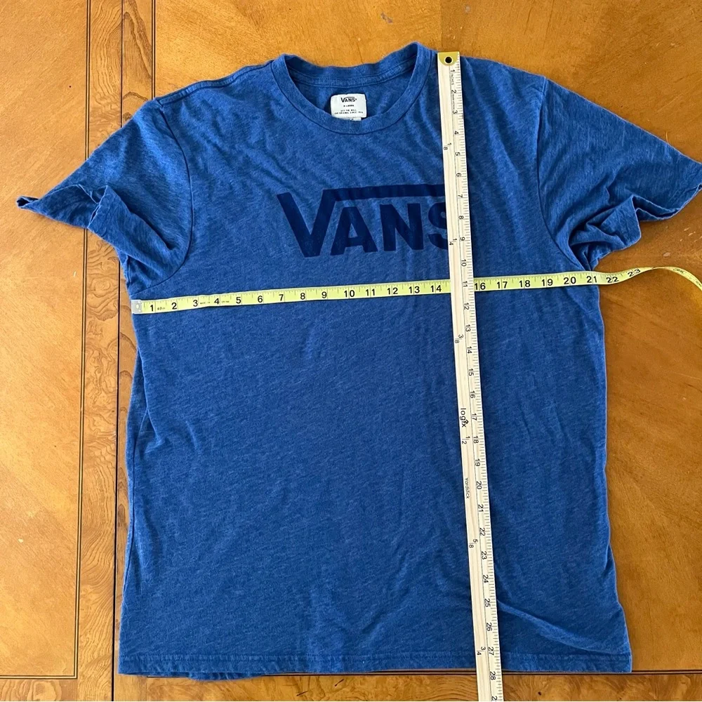 VANS Blue graphic logo T-Shirt Boys size XL - Picture 4 of 5